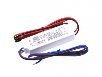 LPC-20-350 ИП для светодиодного освещения MEAN WELL, AC/DC LED, 9-48В,0.35А,16Вт,IP67