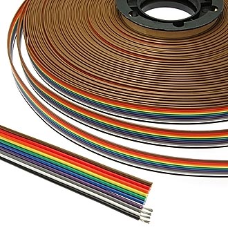 Шлейф RC-10 цветной 24AWG медь, шаг 1.5мм (цена за 1м) (ШК10)