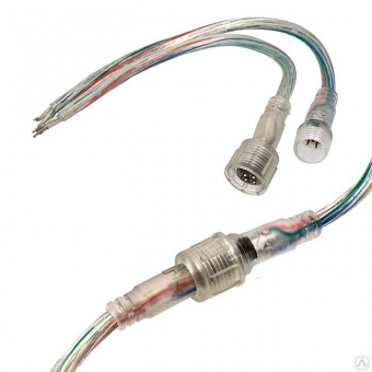 Разъем герметичный 4конт 22AWG L=170мм IP65 (f13)