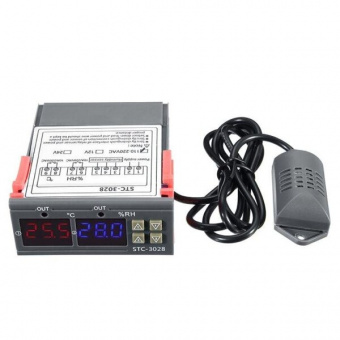 Термостат STC-3028 ( -20 до +80℃) 220V 10A 85х75х35мм (СК82) (КР1-В17)