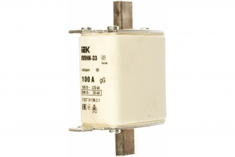 Плавкая вставка IEK ППНИ-33 100А габарит 00 ИЭК DPP10-100