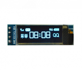 Дисплей OLED 0.91" 128*32 4конт синий IIC/I2C (СК14)