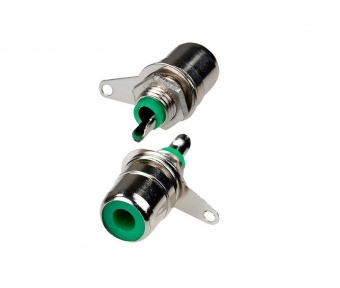 Гнездо на корпус RCA (тюльпан) RP-1 зеленый (Н1)