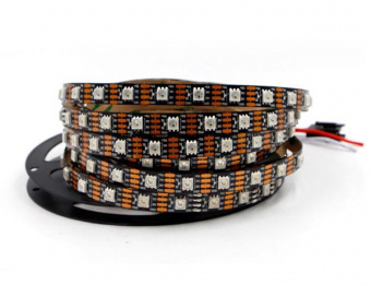 Адресная светодиодная RGB лента WS2813 (5В, 18Вт, 60 led, ip30, 1м)