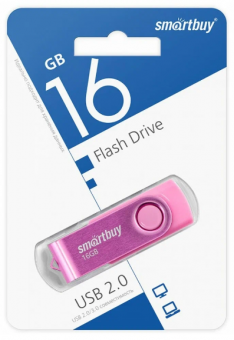 Флешка 16Gb SmartBuy Twist Розовый