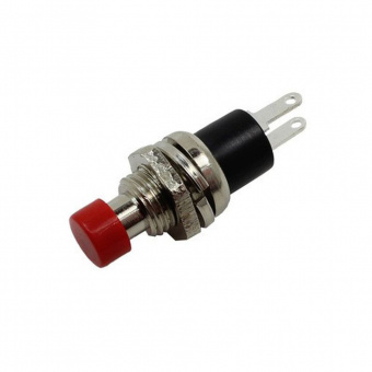 Кнопка PBS-10B-2 off-(on) красный (1A 250VAC) (M9)