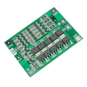 Плата защиты батареи BMS PCM для li-ion 4S 40A с балансировкой (СК39)