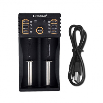 Зарядное устройство LiitoKala Engineer Lii-202 для Ni-MH, Li-ion 0.5 и 1А, питание от USB (ШК7)