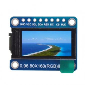 TFT-дисплей 0.96" 80*160(RGB) на базе ST7735S SPI (СК14)