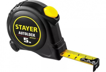 Рулетка STAYER АutoLock с автостопом 5м/19мм