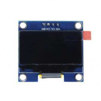 Дисплей OLED 1.3" 128*64 4конт синие символы IIC/I2C (И15) (КР1-Б17)