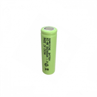 Аккумулятор Ni-MH AA 2200 мАч 1.2V плоский + SUNRISING (СК33)