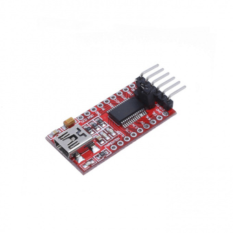 Модуль преобразователя интерфейсов USB to TTL FT232RL (красный) (СК58)