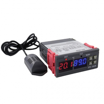 Термостат STC-3028 ( -20 до +80℃) 12VDC 10A (СК65)