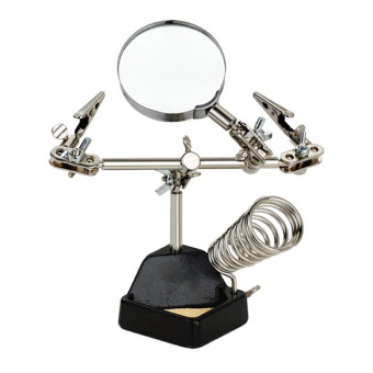 Solder-Helping-Hand-with-Magnifying-Glass-and