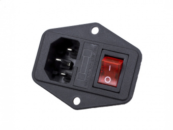 Hot-sale-3-Pin-IEC320-C14-Inlet-Module-Plug-Fuse-Switch-Male-Power-Socket-10A-250V